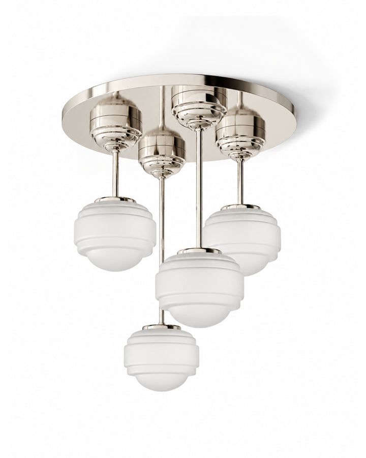 Allure lysekrone i poleret nikkel – Devon&Devon