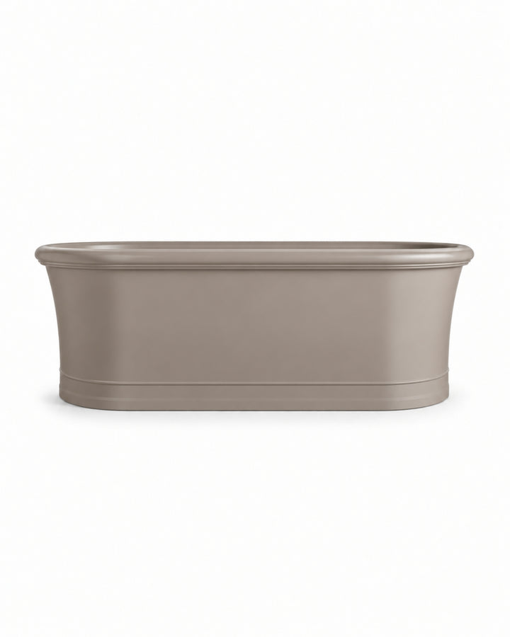 Celine badekar i White Tec specialfarve – taupe