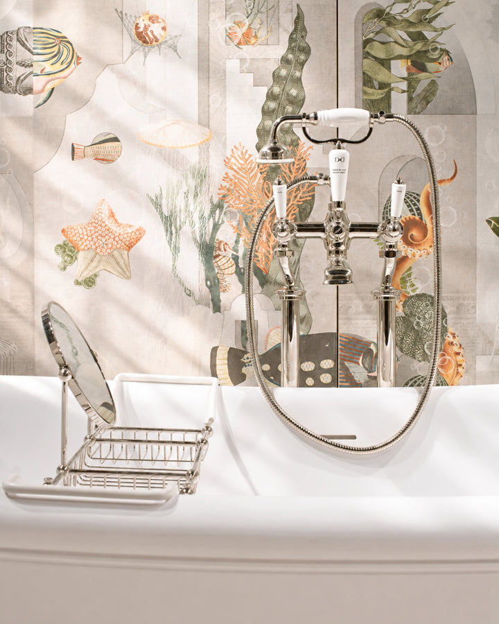 First Class badekar-traverse med dobbeltspejl i massivt messing – Devon&Devon