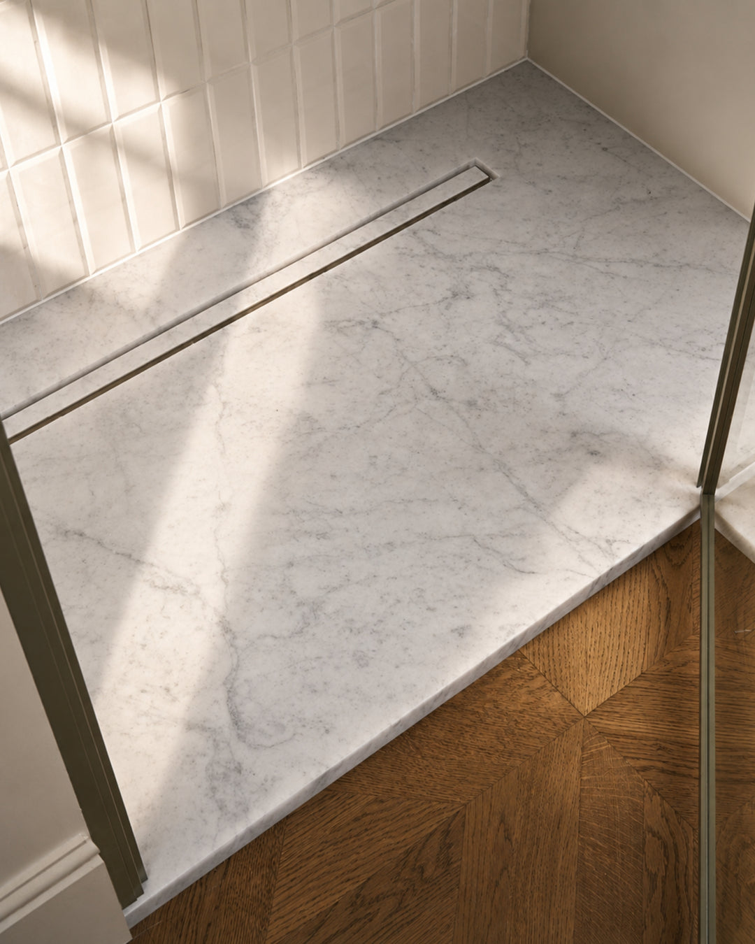 Elegance marmor-brusebund – detalje