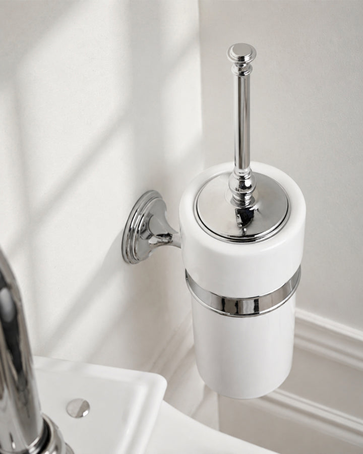 Kalos toiletbørsteholder til væg i massiv messing – Devon&Devon