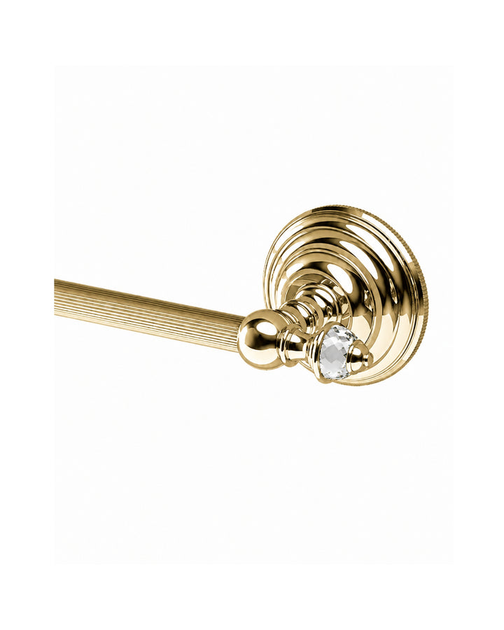 Diamond håndklædestang i poleret messing – Devon&Devon