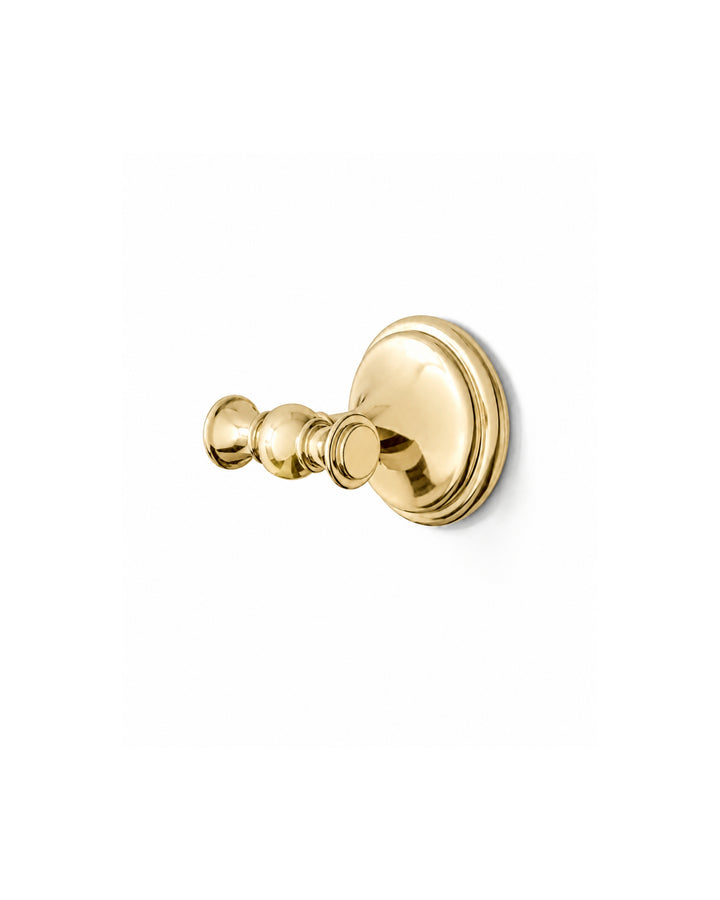Kalos dobbelt knage i massiv messing – Devon&Devon