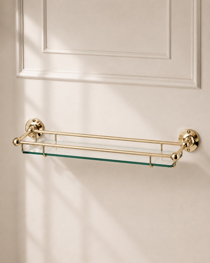 Cavendish glashylde i glas og massiv messing – Devon&Devon