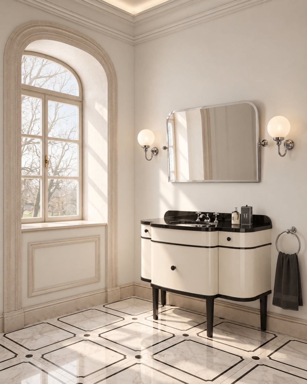 Gatsby 2 vippespejl fra Devon&Devon – klassisk design