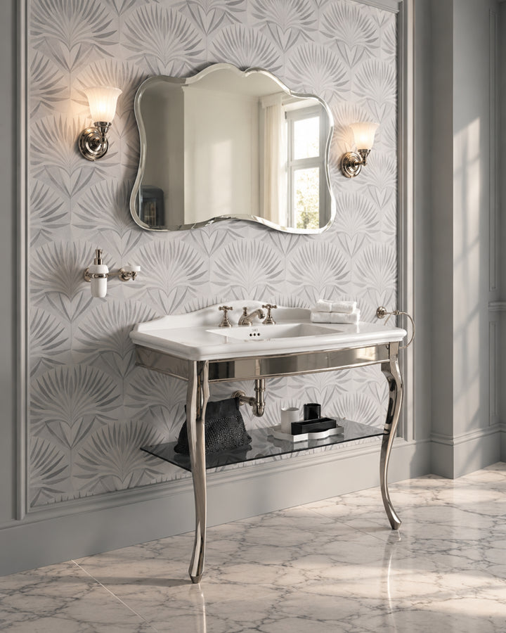 Prestige Plain marmorgulv i Bianco Carrara – interiør – Devon&Devon