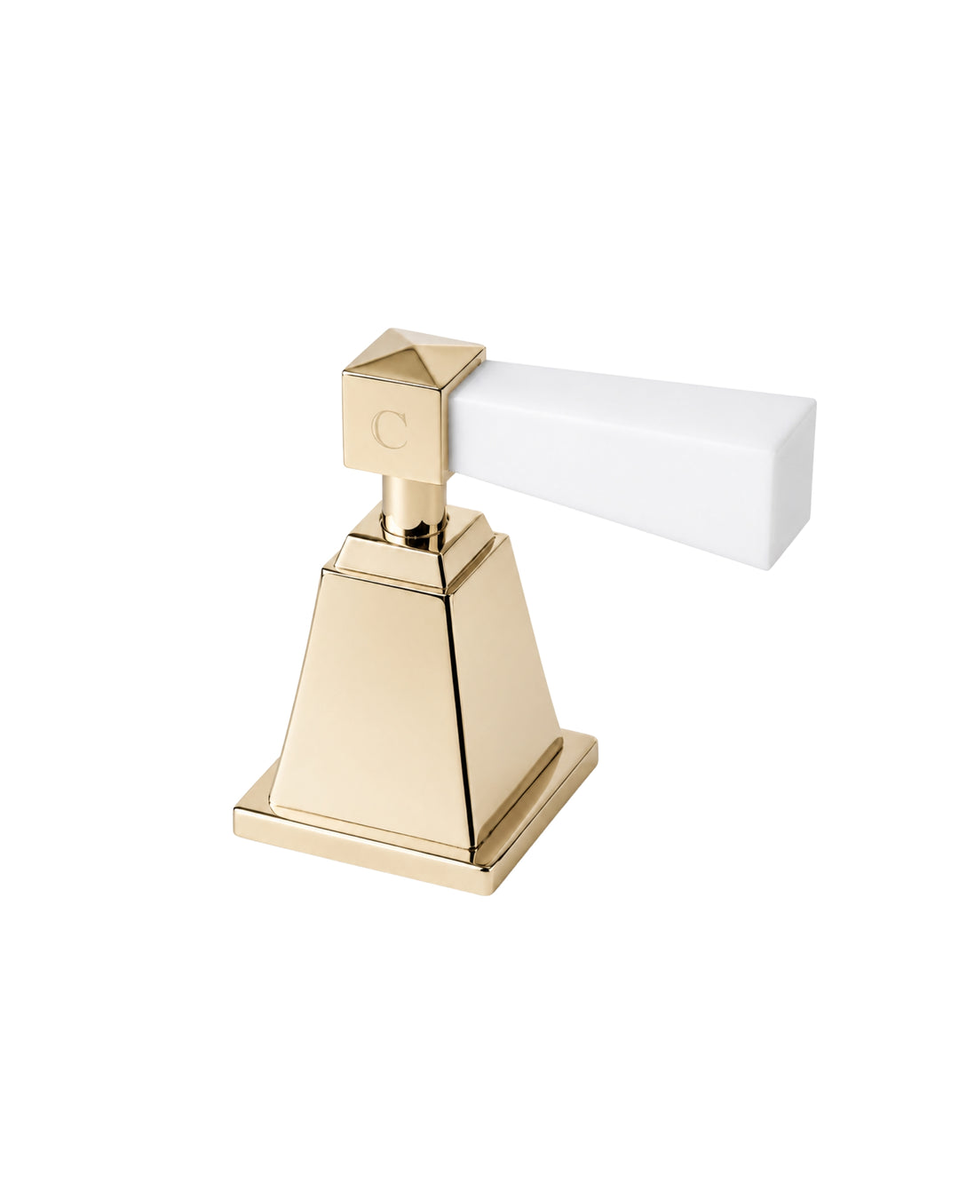 Devon&Devon VIP Time-serien – armatur i massiv messing (mat hvidt greb)