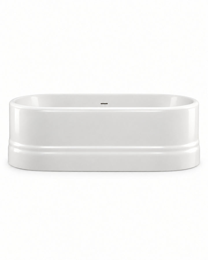 Diva badekar i White Tec blank overflade