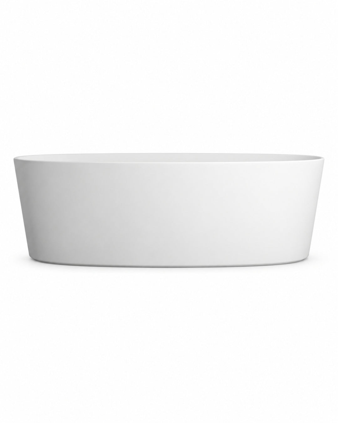 Dove badekar i White Tec Plus mat overflade