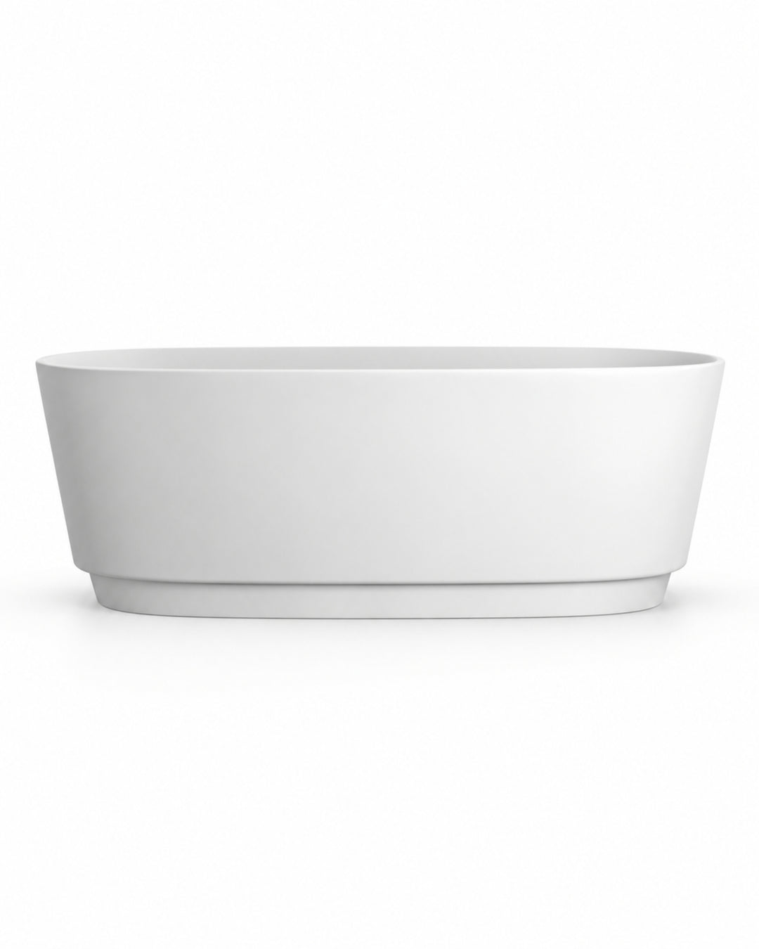 Dove med sokkel – fritstående badekar i White Tec Plus, detalje – Devon&Devon