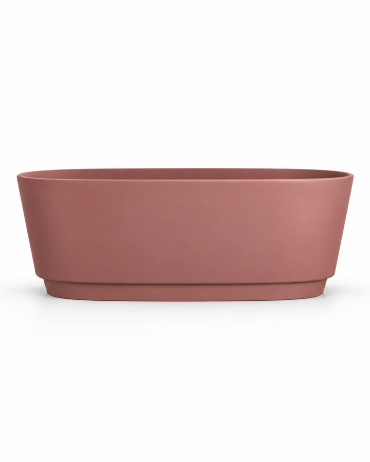 Dove med sokkel – fritstående badekar i White Tec Plus, detalje 2 – Devon&Devon