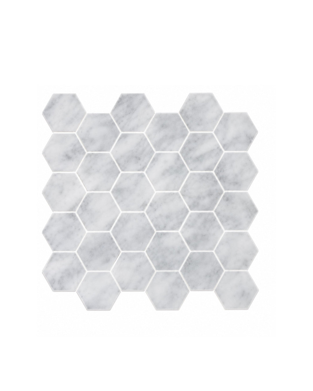 Elite 8 marmormosaik i Bianco Carrara – marmorgulv fra Devon&Devon