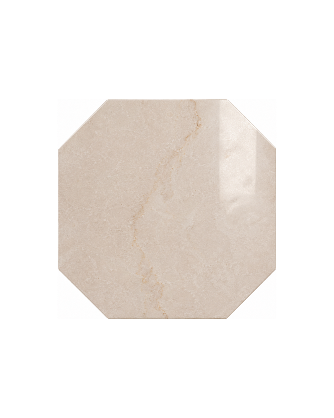Elite 115 ottekantet marmorflise i Crema Marfil – Elite Marble Tiles fra Devon&Devon