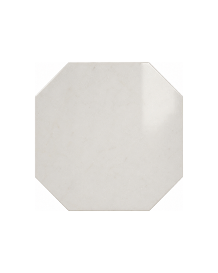 Elite 115 ottekantet marmorflise i hvid White Thassos – Elite Marble Tiles fra Devon&Devon