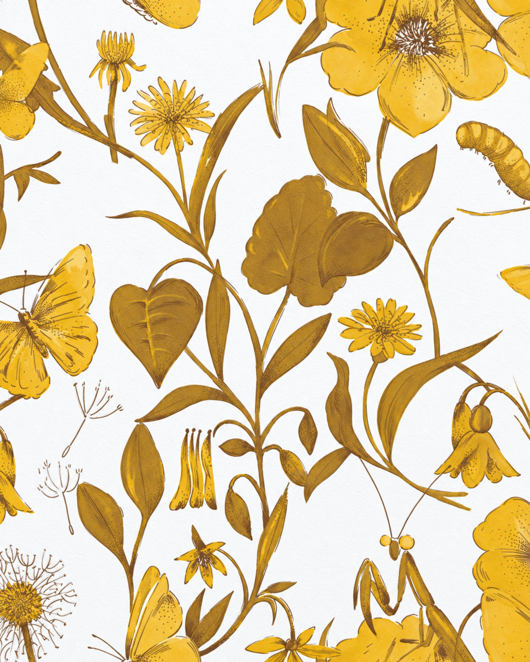 Devon&Devon Flo' tapet i guld fra Style Office-kollektionen