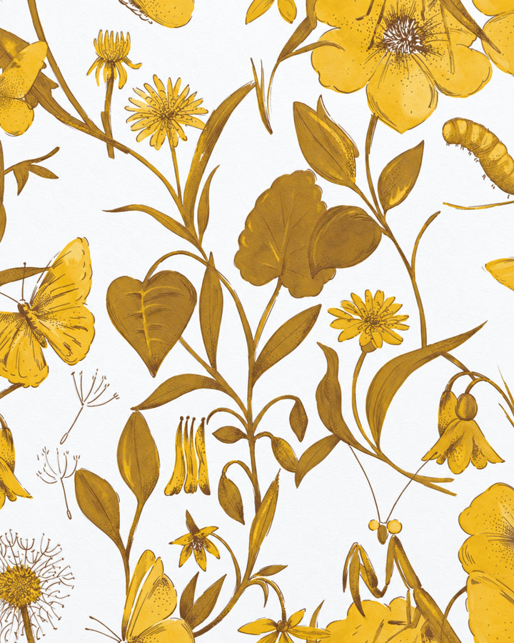 Devon&Devon Flo' tapet i guld fra Style Office-kollektionen