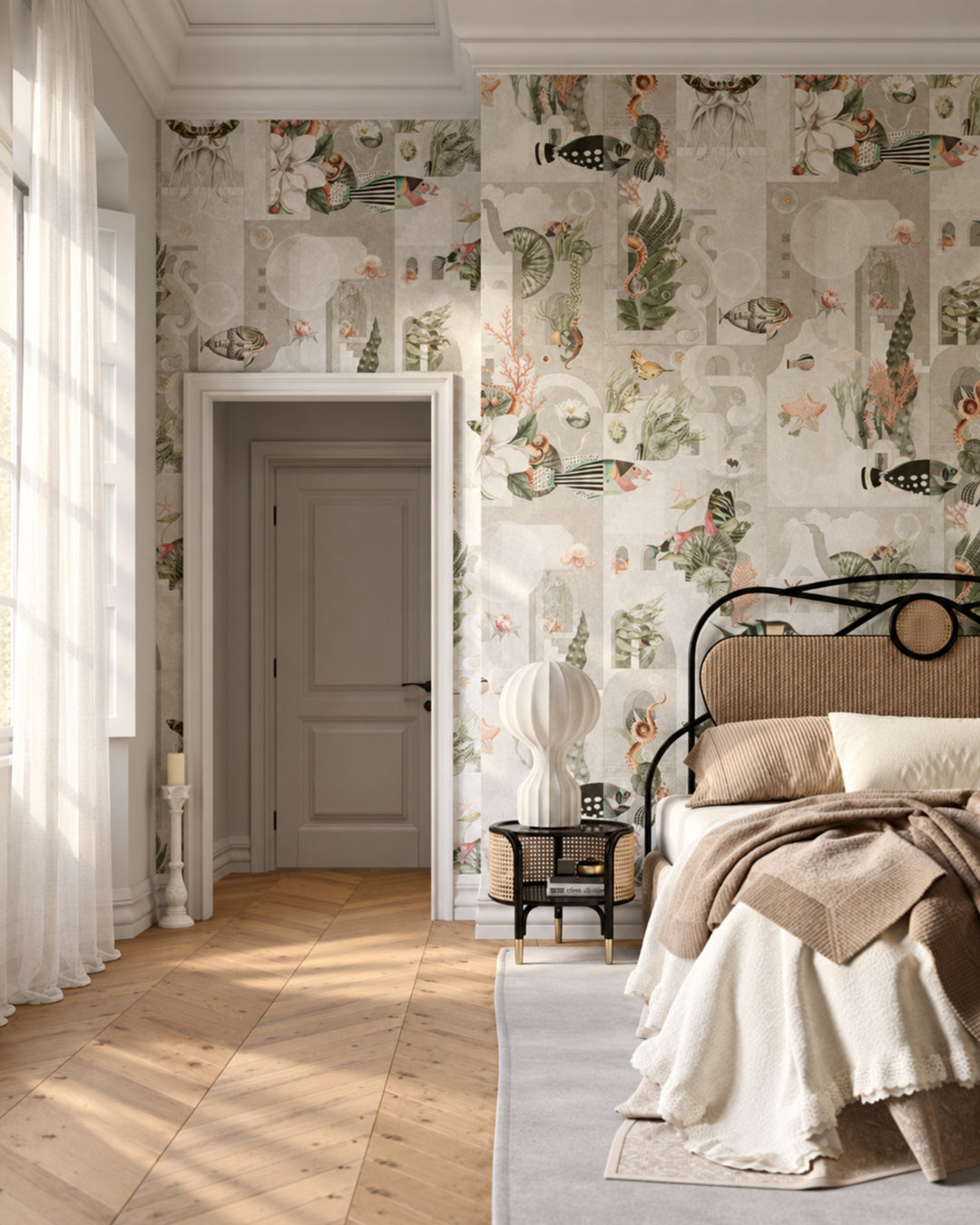 Devon&Devon Garden of Dreams tapet i lys fra Marcel Wanders-kollektionen