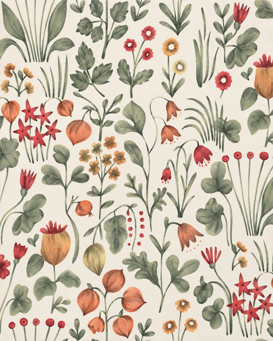 Devon&Devon Herbarium tapet i lys fra Style Office-kollektionen