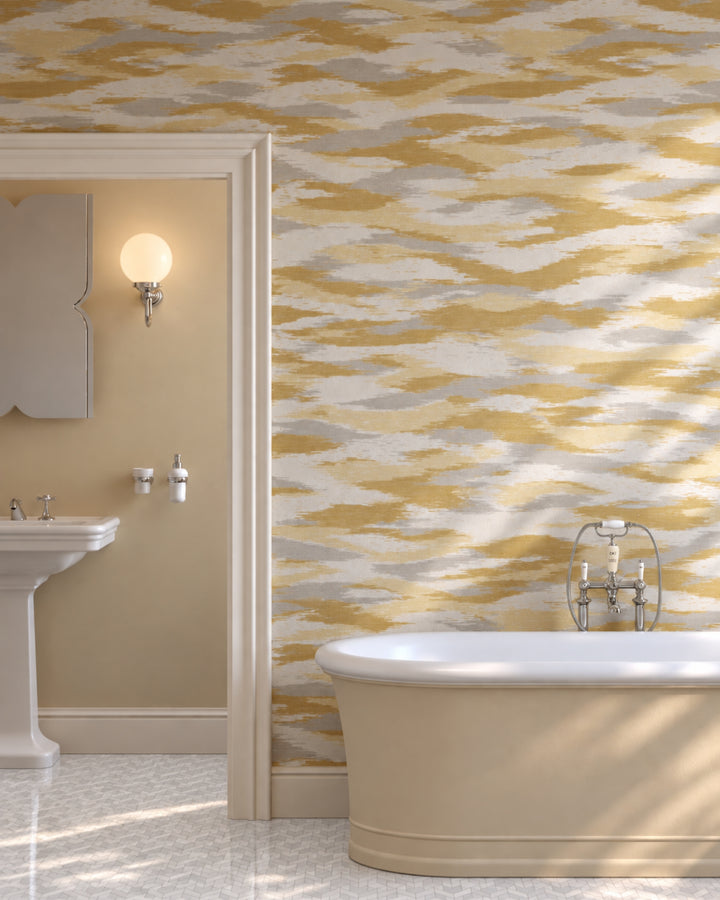 Devon&Devon Tramage tapet i guld fra Style Office-kollektionen