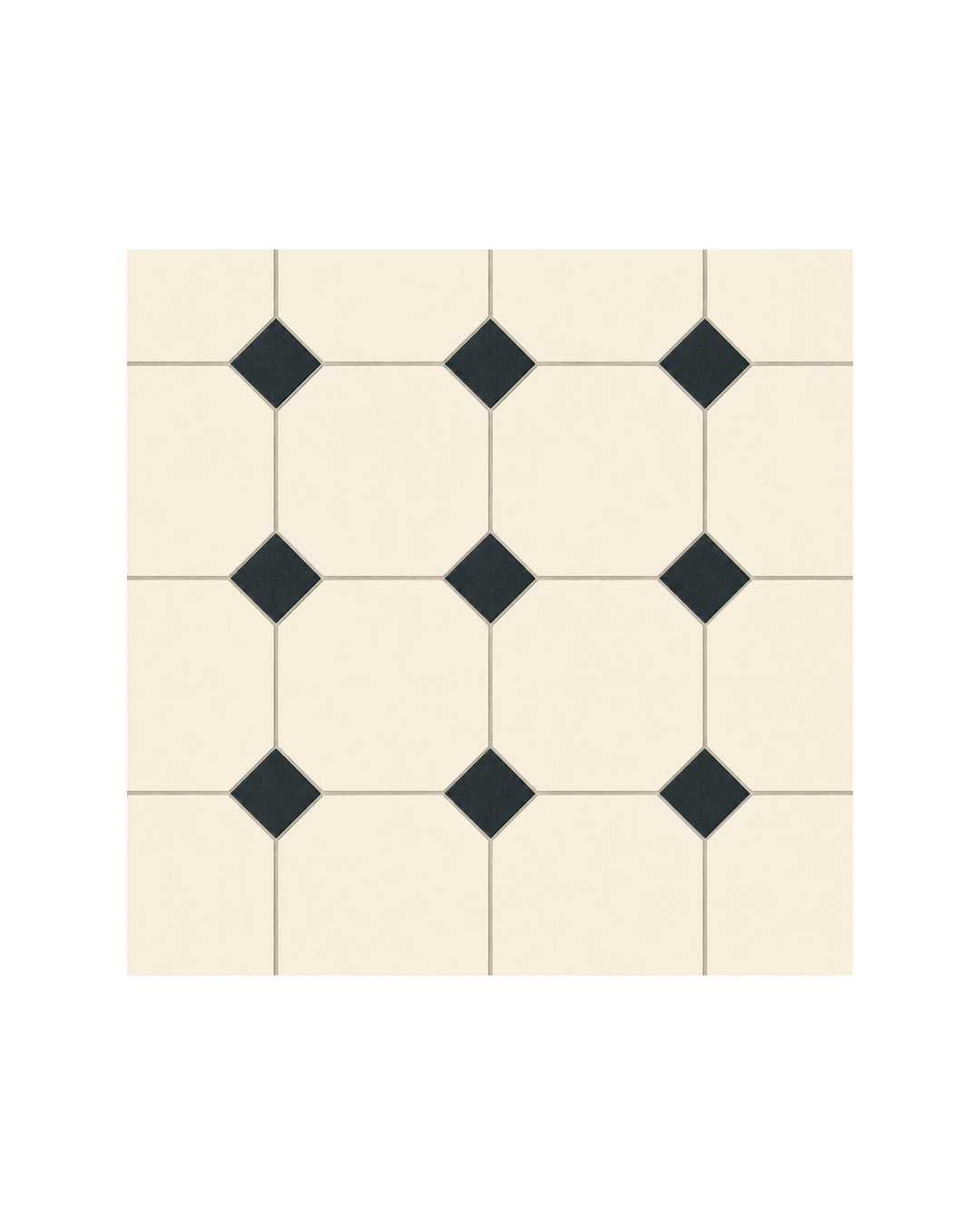Heritage cabochon-indsæt 3,5×3,5 sort – Devon&Devon