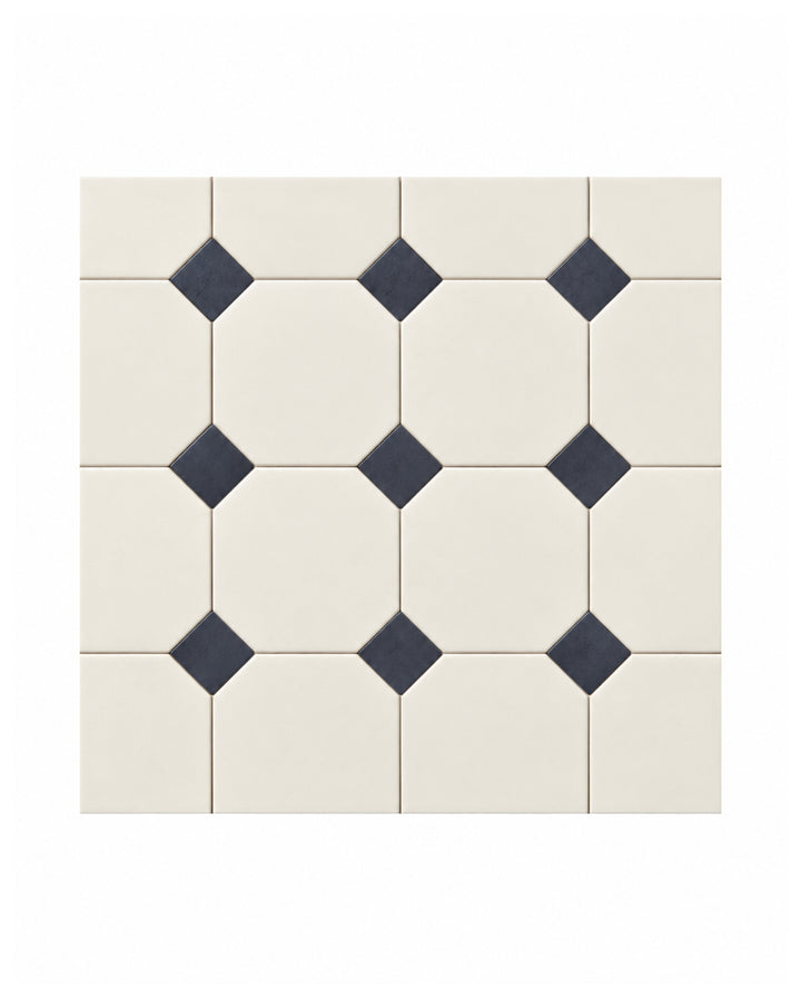 Heritage ottekant 15×15 · Hvid