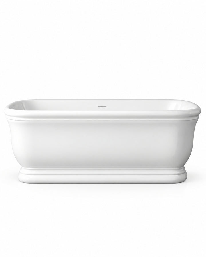 Hollywood badekar i White Tec blank overflade