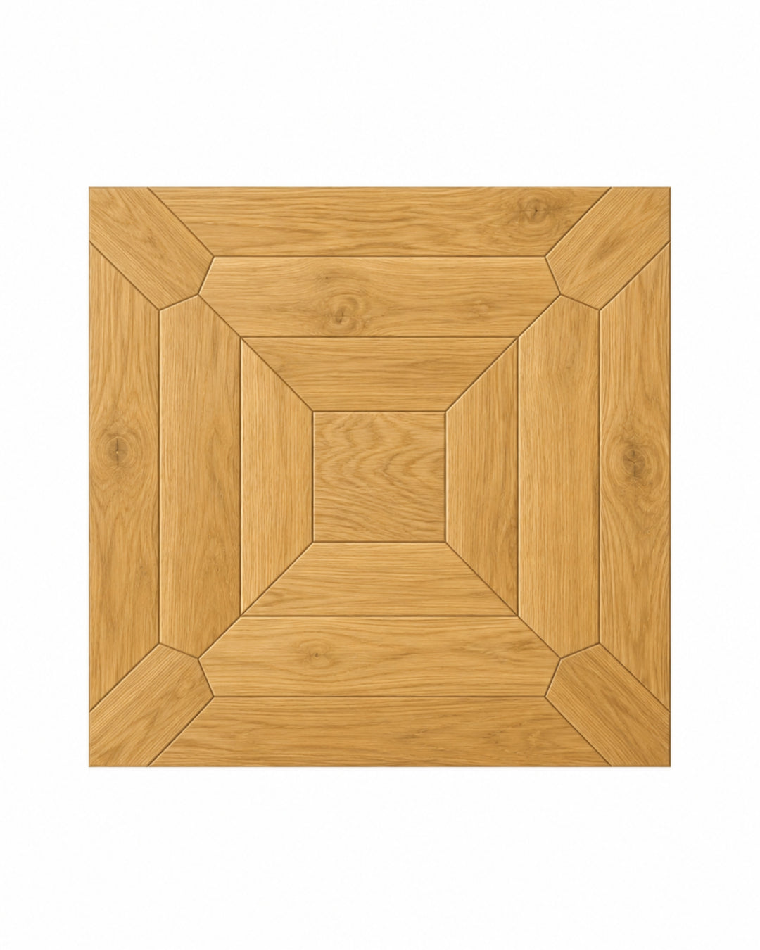 Intarsia DDGZ77 egetræsgulv i lys finish – intarsia parketgulv 60×60 cm, Devon&Devon