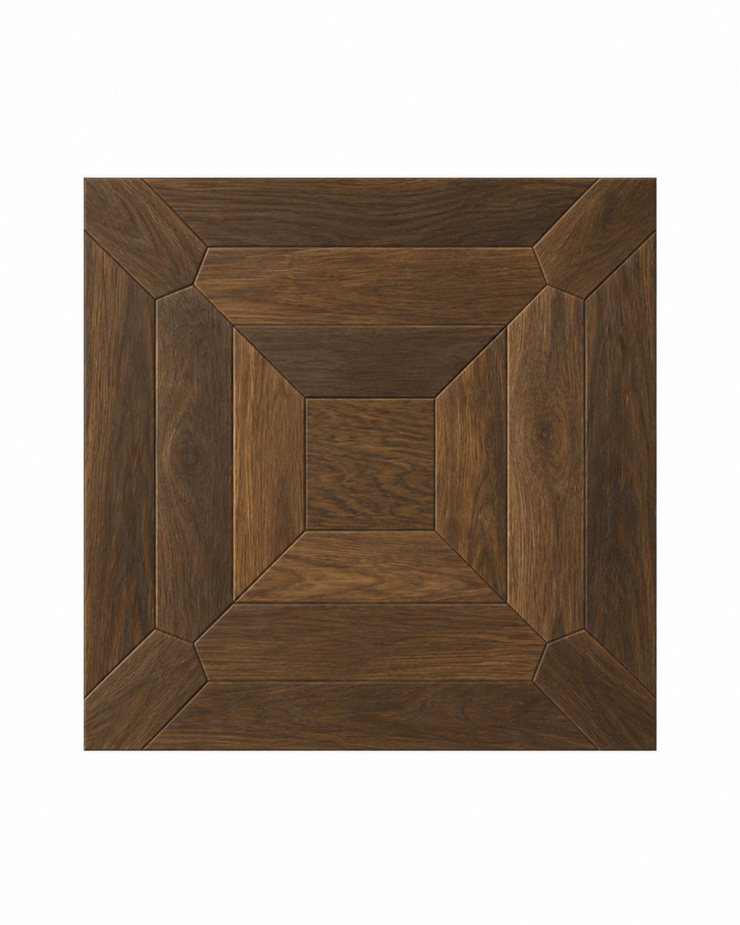 Intarsia DDGZ77 egetræsgulv i navy finish – intarsia parketgulv 60×60 cm, Devon&Devon