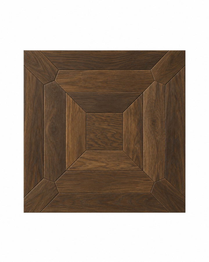 Intarsia DDGZ77 egetræsgulv i navy finish – intarsia parketgulv 60×60 cm, Devon&Devon