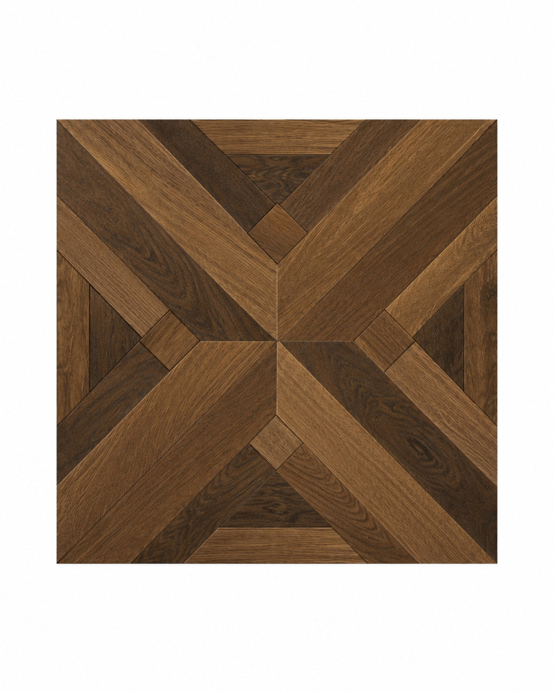 Intarsia DDZI99 egetræsgulv i navy finish – diagonal intarsia parketgulv 60×60 cm, Devon&Devon