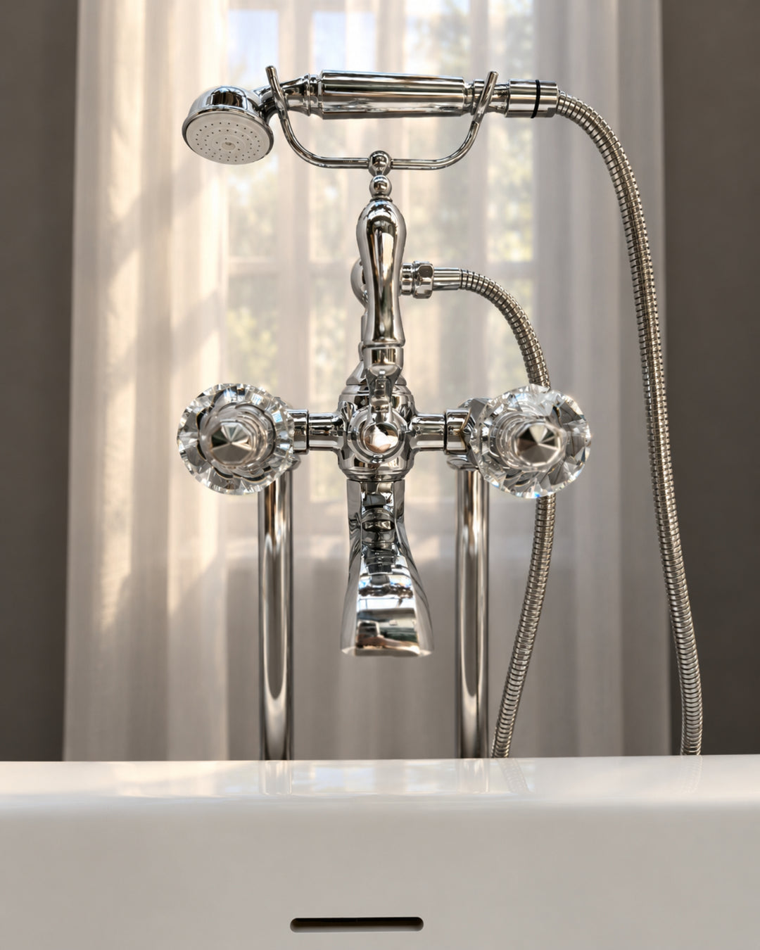 King fritstående badekarsarmatur – Devon&Devon (billede 2)
