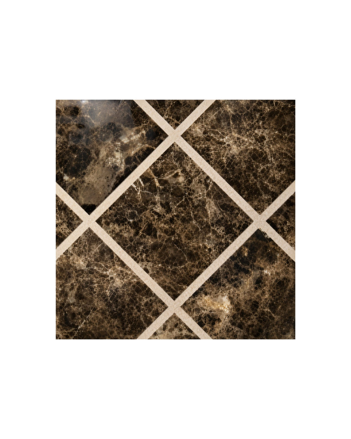 Prestige 1 marmorflise i Emperador Dark og Crema Marfil, 60×60 cm – Devon&Devon