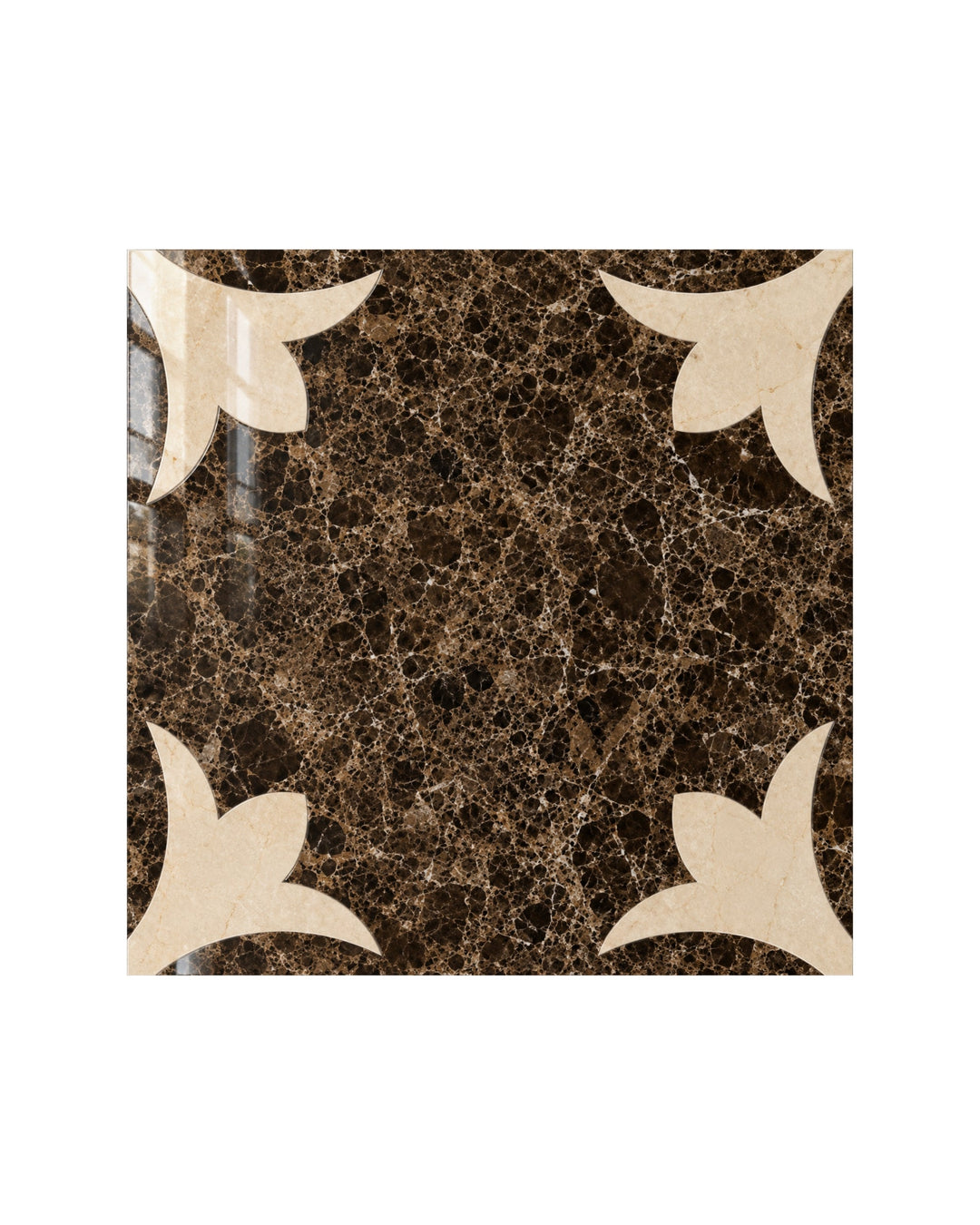 Prestige 6 marmorflise i Emperador Dark og Crema Marfil, 60×60 cm – Devon&Devon
