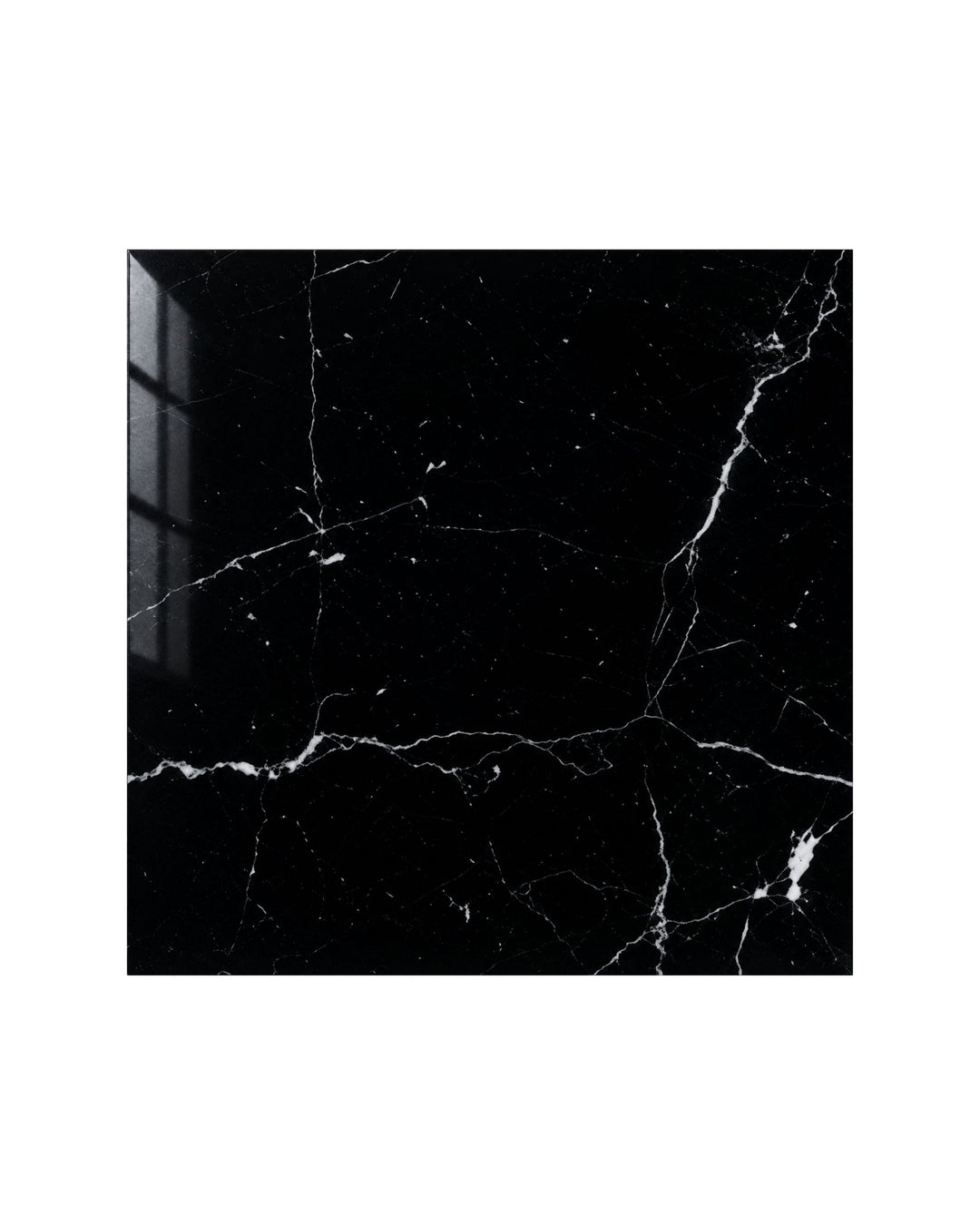 Prestige Plain marmorflise i Nero Marquinha, 60×60 cm – Devon&Devon