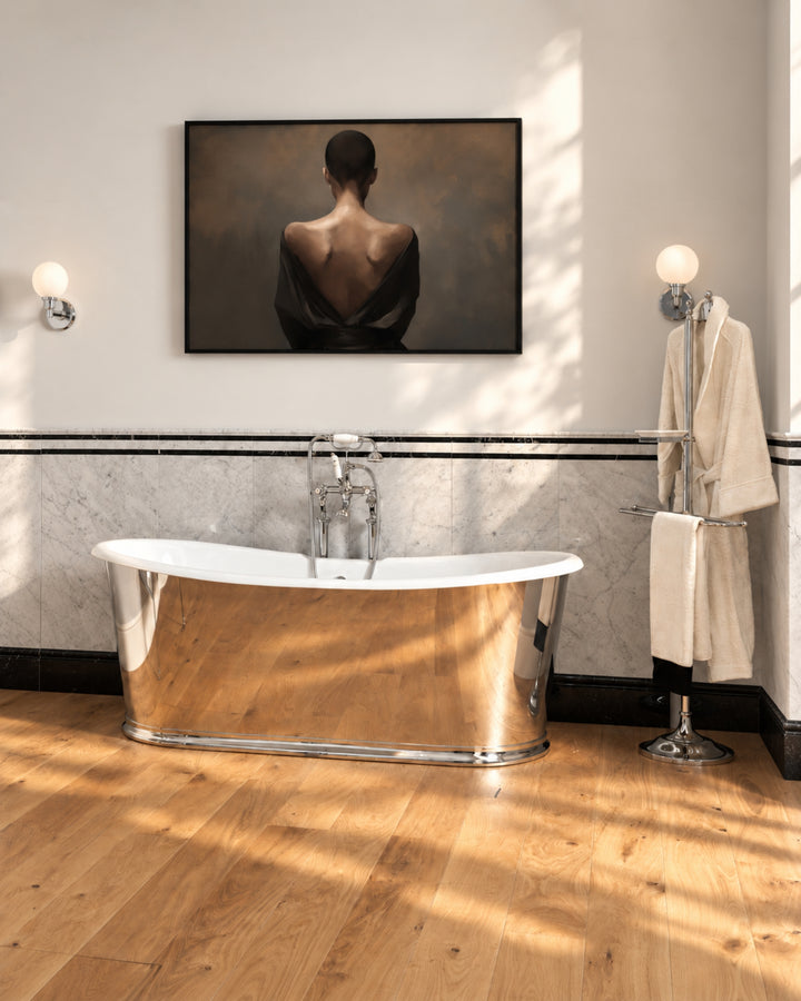 Versailles Boiserie marmorpaneler med fritstående badekar – Devon&Devon
