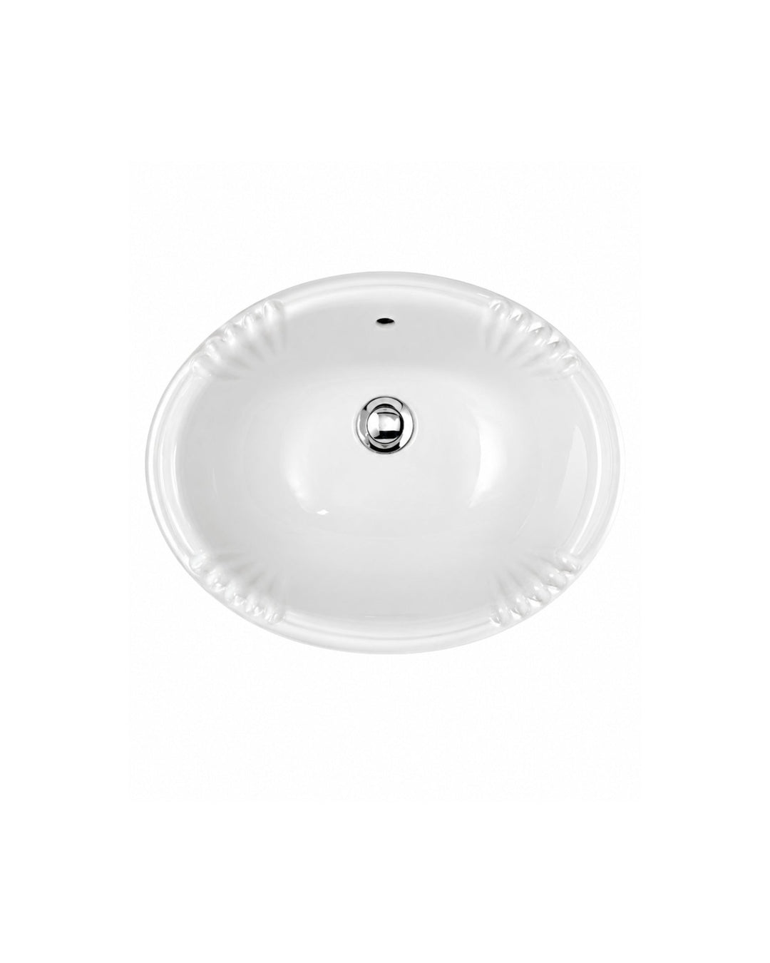 Victorian oval håndvask til overmontering i keramik fra Devon&Devon