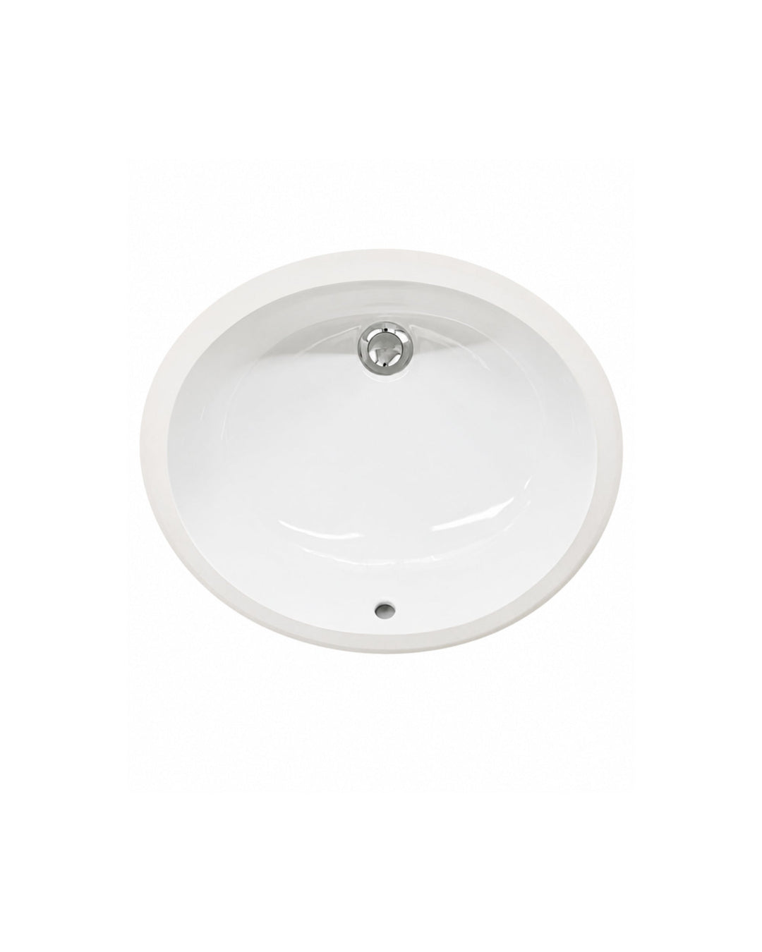 White 50 oval underlimsvask i keramik fra Devon&Devon