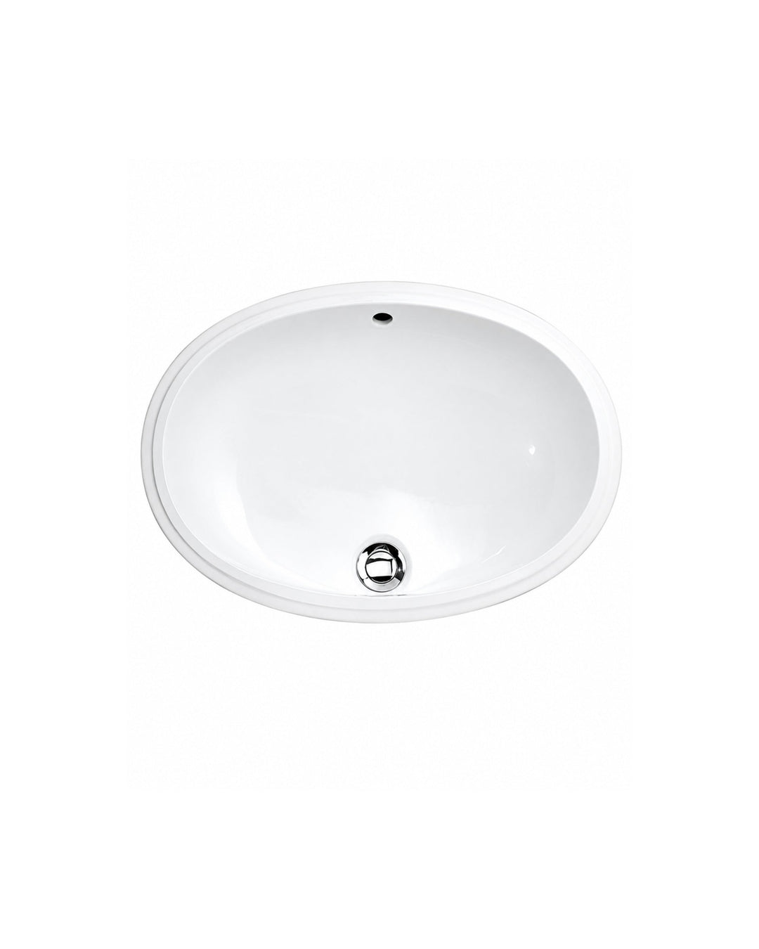 White 56 oval underlimsvask i keramik fra Devon&Devon