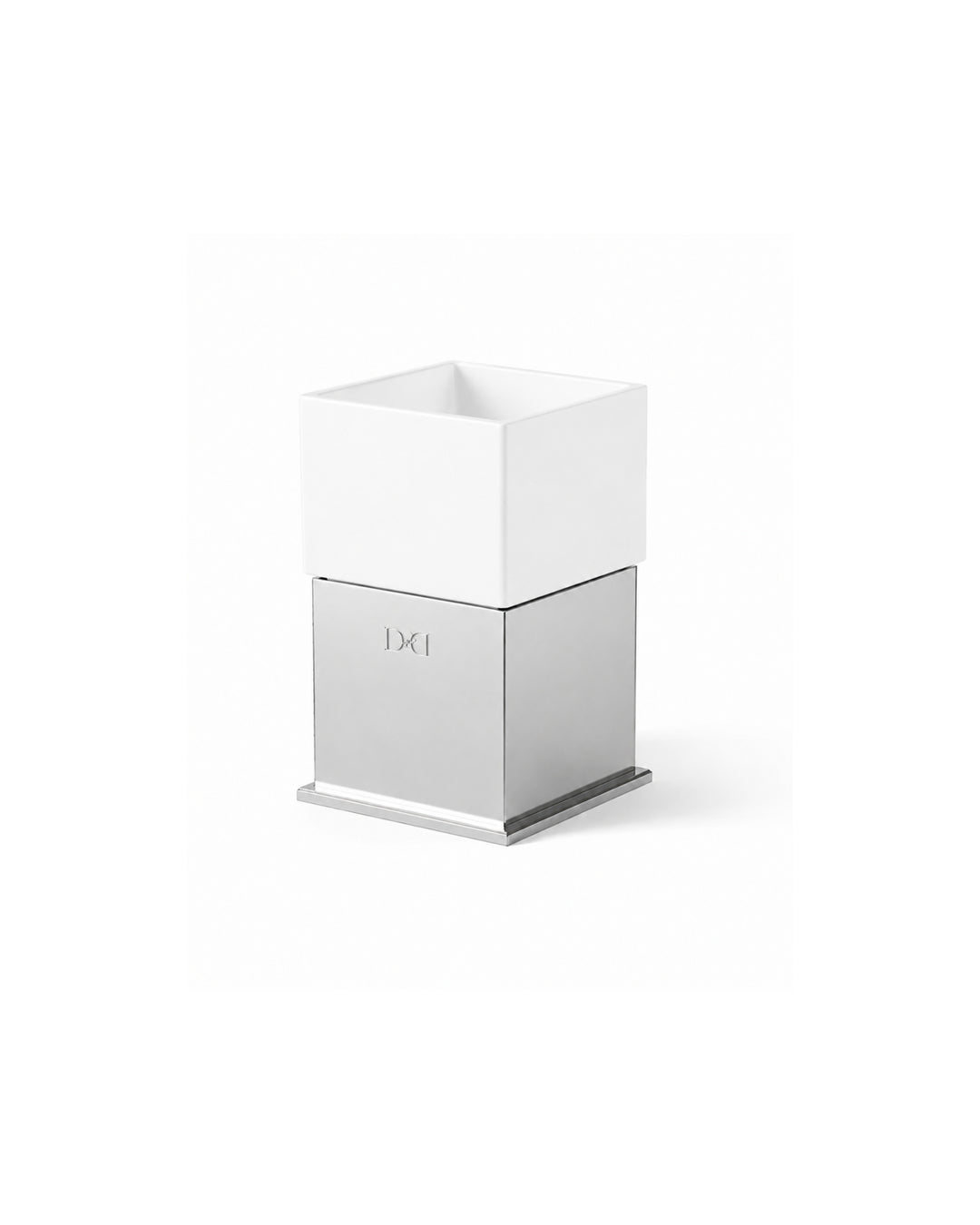 Cube tandbørstebæger i massivt messing – Devon&Devon