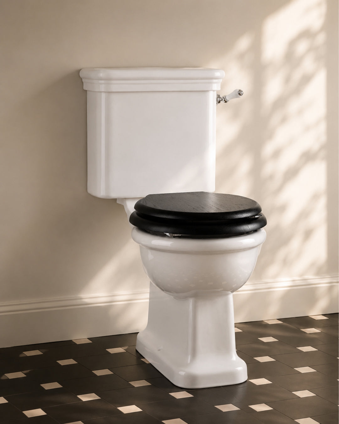 Etoile toiletskål og cisterne i hvid keramik fra Devon&Devon