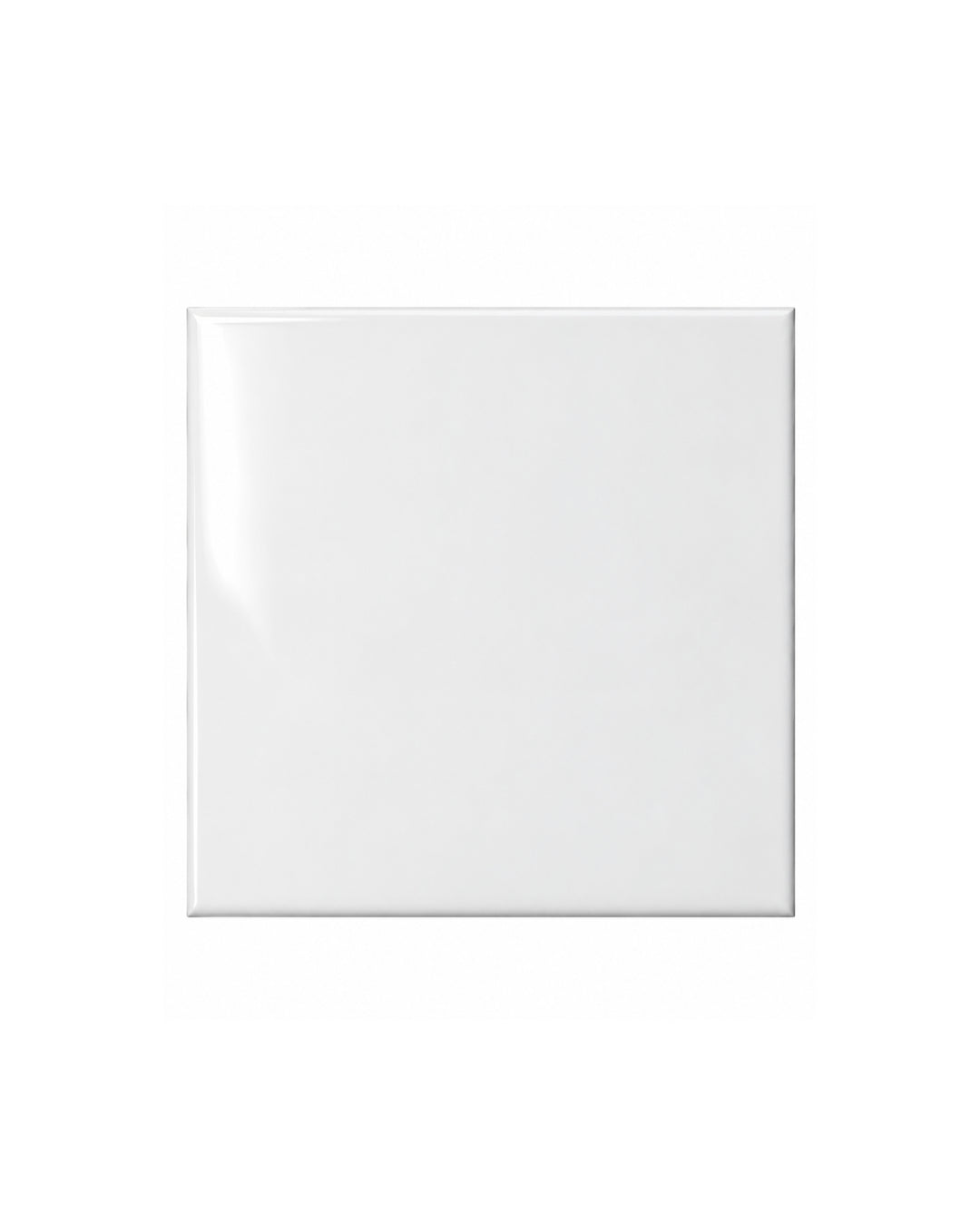 Simply 15×15 flise i hvid, blank keramik – Devon&Devon