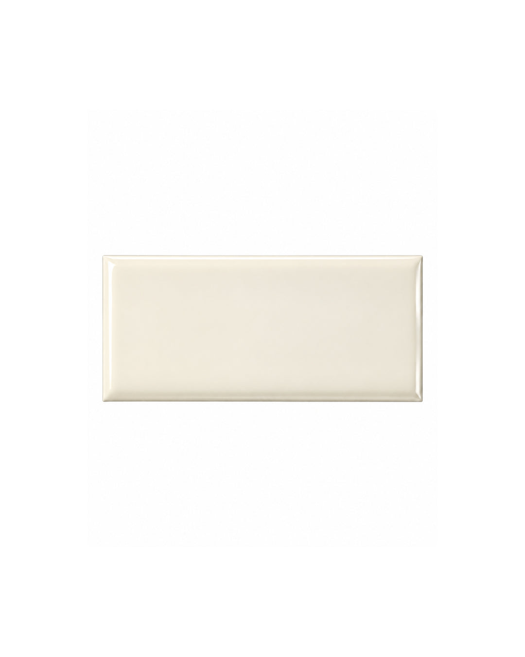 Simply 7,5×15 flise i creme, blank keramik – Devon&Devon