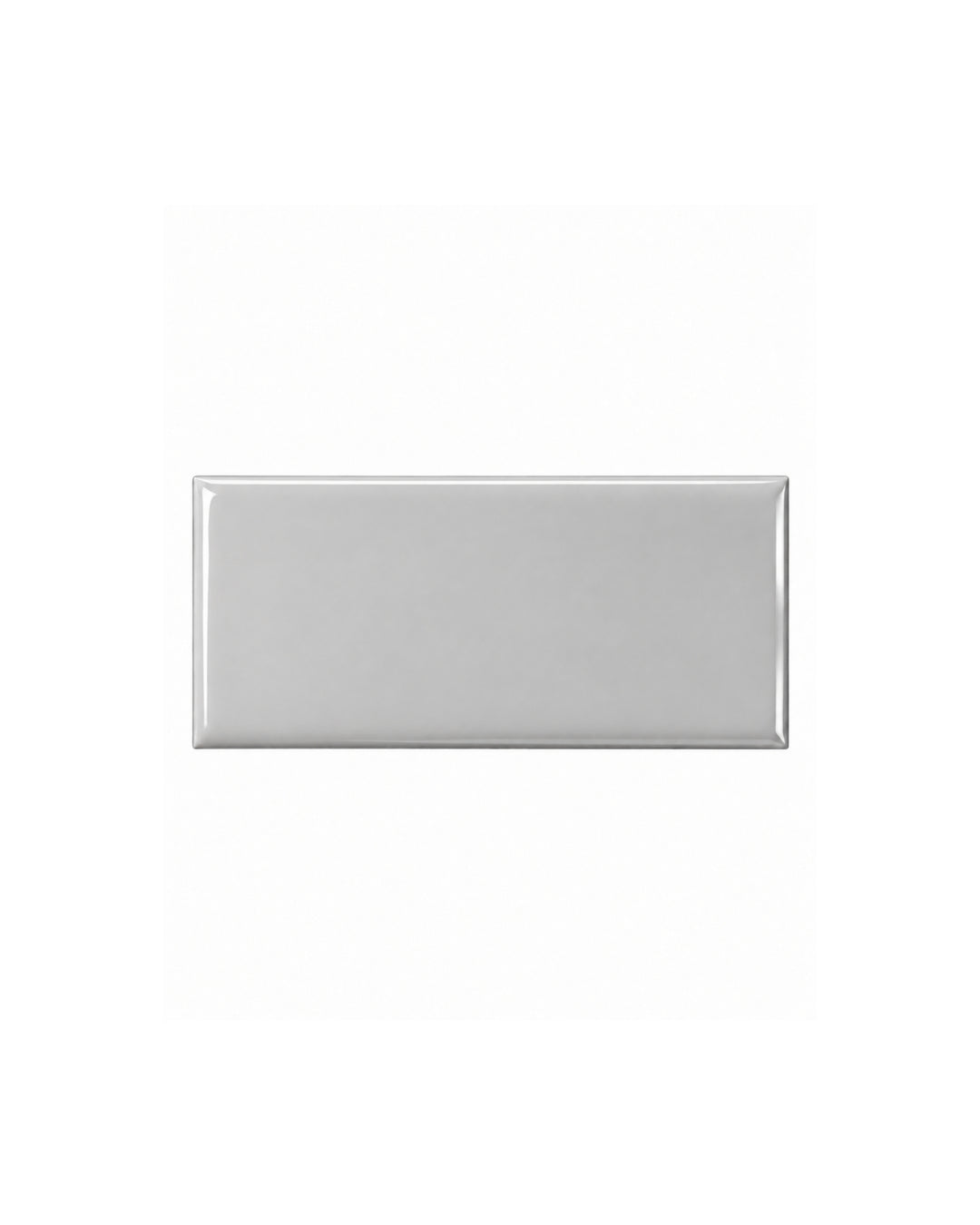 Simply 7,5×15 flise i grå, blank keramik – Devon&Devon