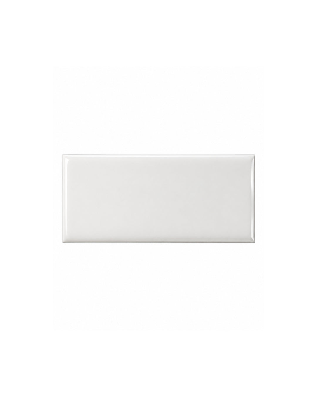 Simply 7,5×15 flise i hvid, blank keramik – Devon&Devon