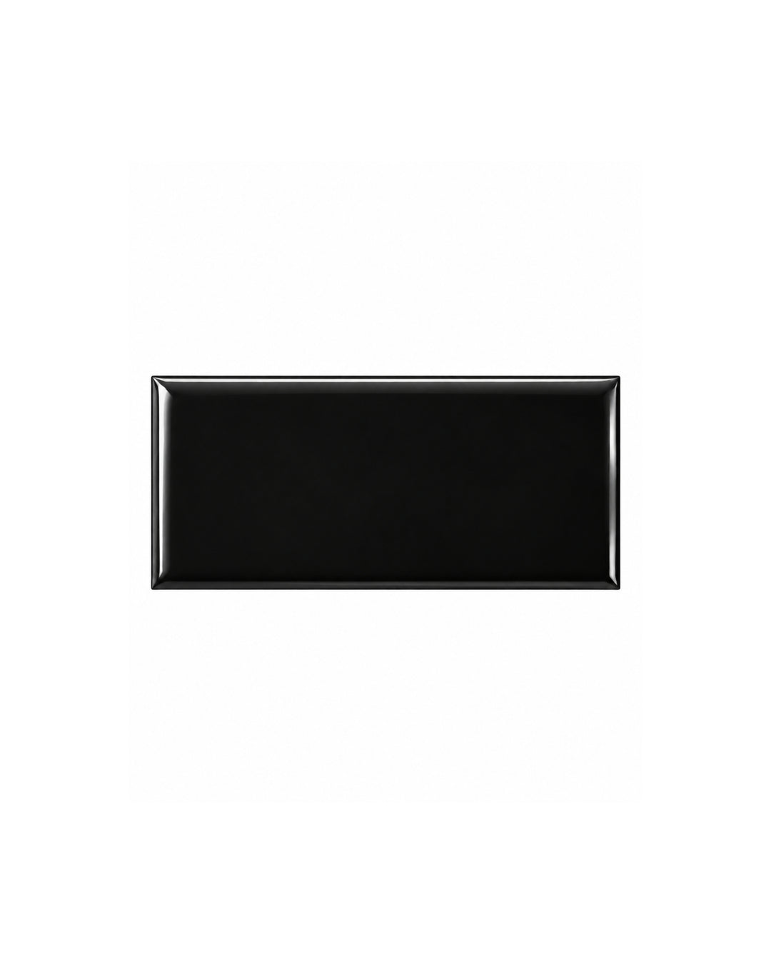 Simply 7,5×15 flise i sort, blank keramik – Devon&Devon