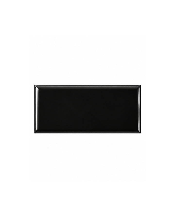 Simply 7,5×15 flise i sort, blank keramik – Devon&Devon
