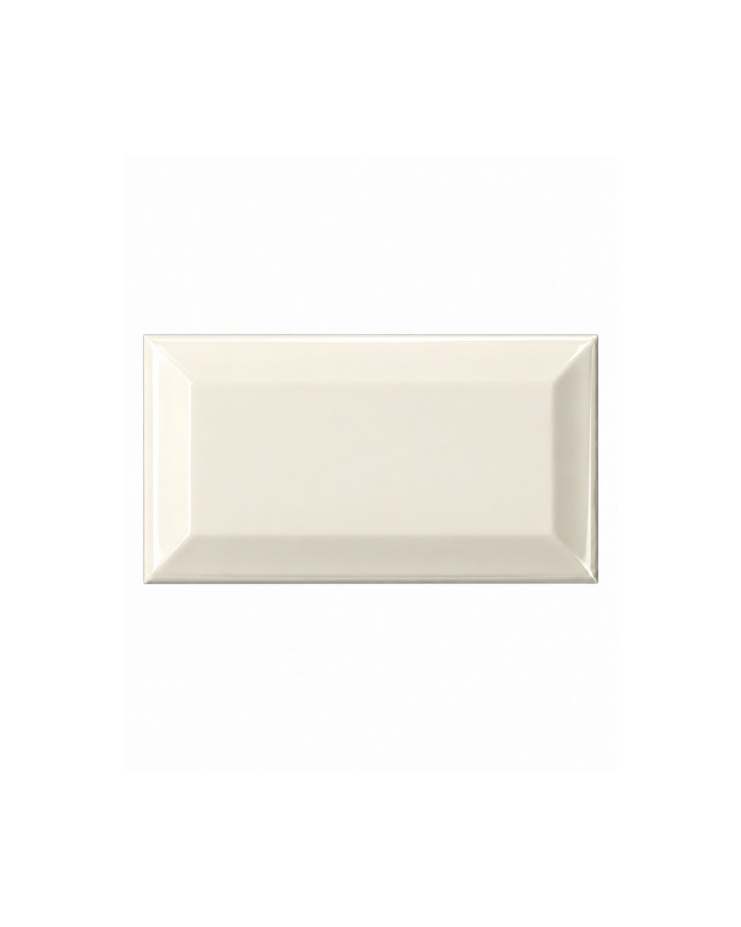 Simply diamant 7,5×15 i creme, blank keramik – Devon&Devon