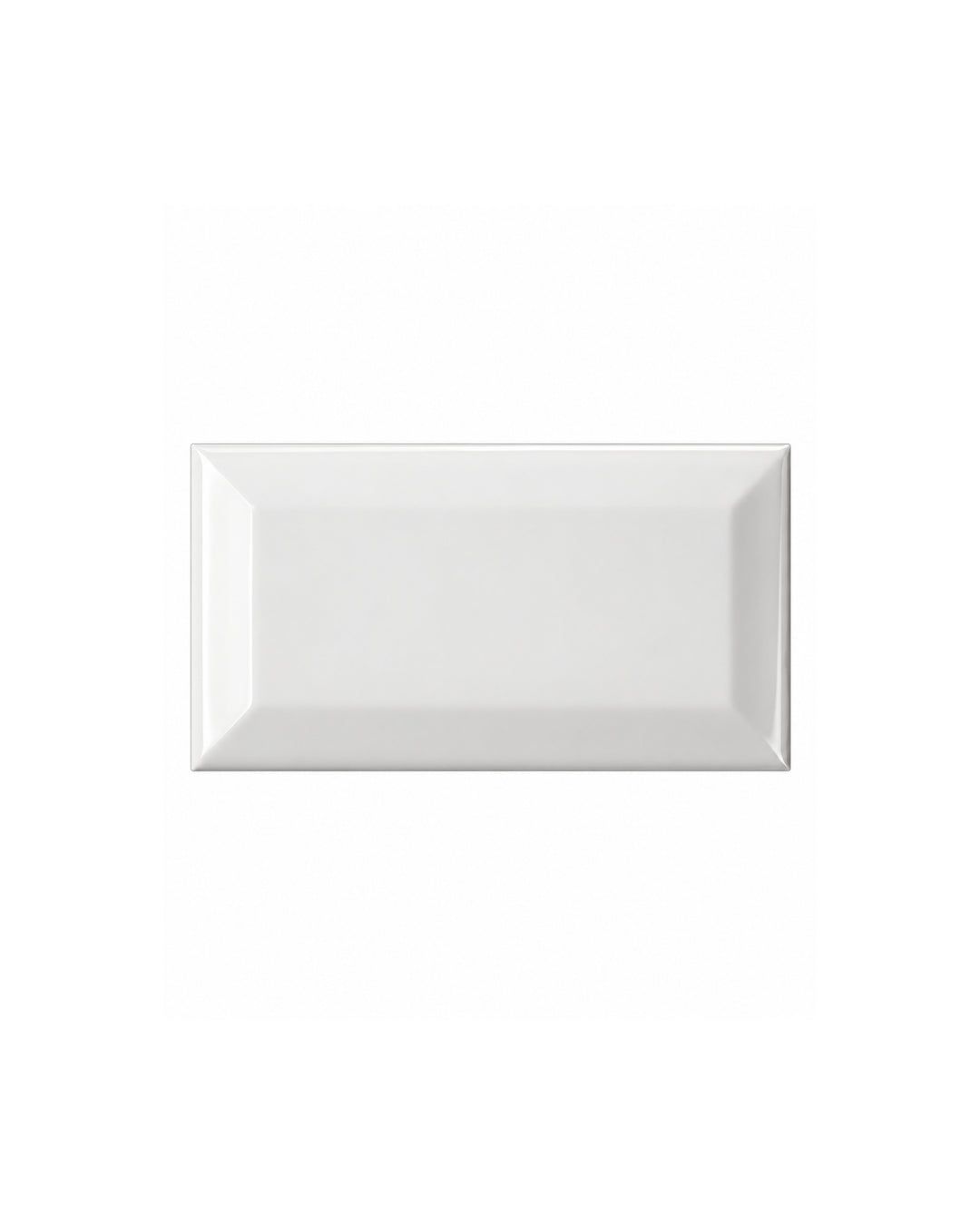 Simply diamant 7,5×15 i hvid, blank keramik – Devon&Devon