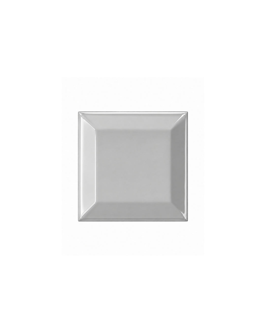 Simply diamant 7,5×7,5 i grå, blank keramik – Devon&Devon