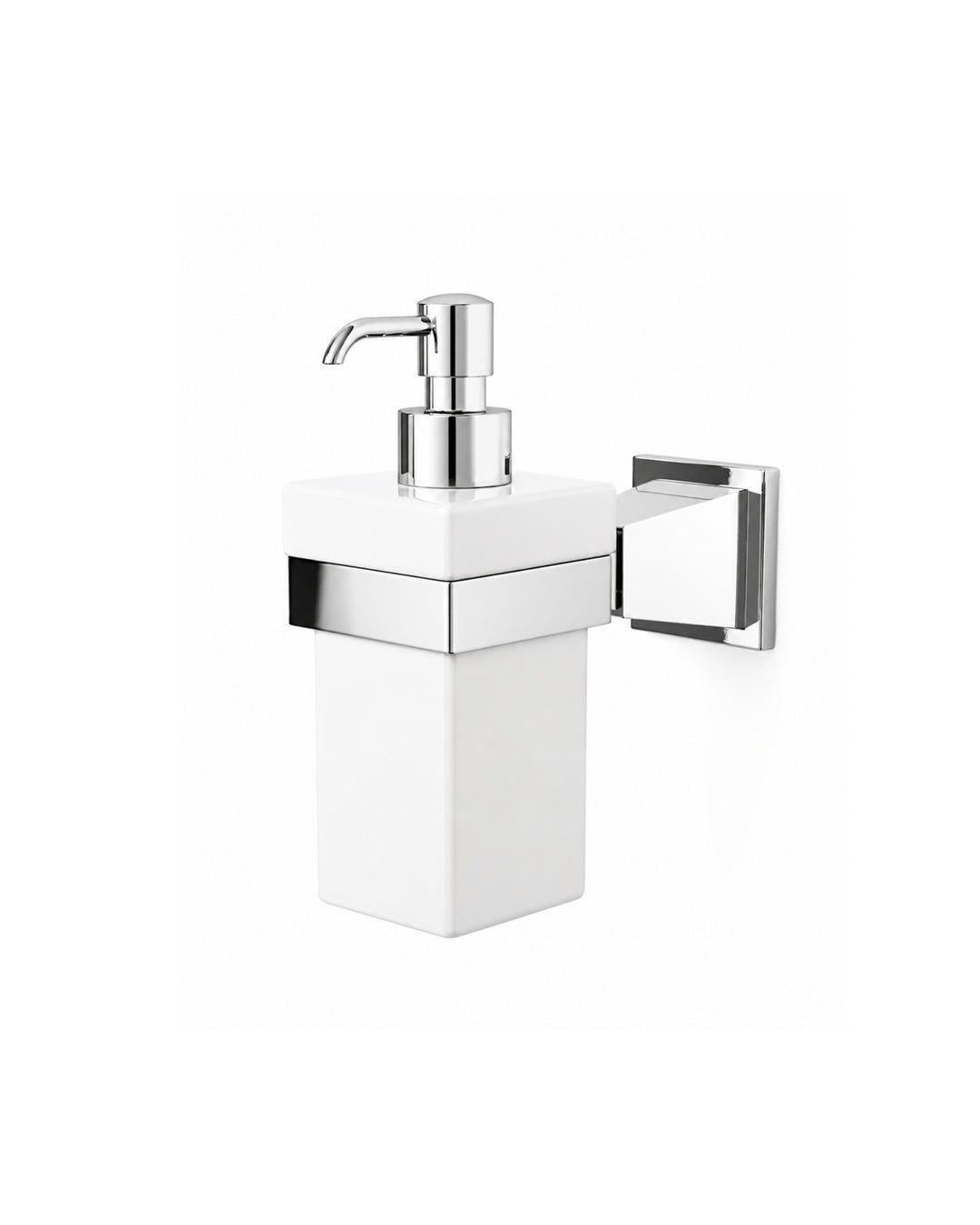 Devon&Devon Time – vægmonteret sæbedispenser i massiv messing med glasbeholder